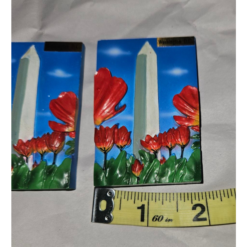 Set of (3) Washington D.C. Monument & Tulips Refrigerator Magnets - Picture 6 of 6
